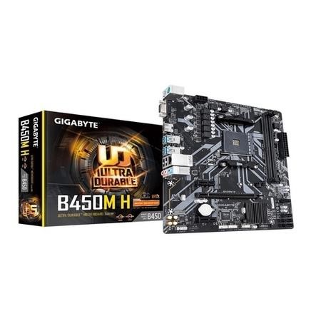 Gigabyte B450M H AMD Socket AM4 Micro ATX DDR4 VGA/HDMI M.2 USB 3.1 ...